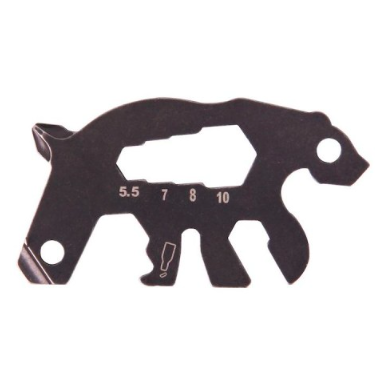 Munkees multifunkcionális kártya - medve szürke