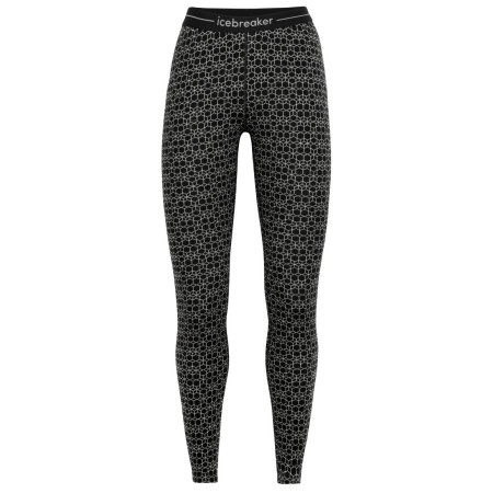 Icebreaker 250 Vertex Leggings Alpine Geo női leggings fekete/fehér