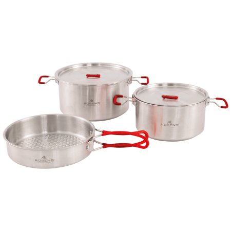 Robens Sierra Steel Cook Set L edény-készlet ezüst Silver