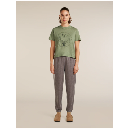 Icebreaker Merino 150 Tech Lite SS Crop Tee Seed Story női póló