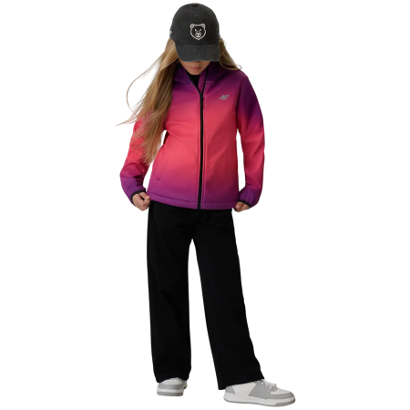 4F Softshell Jacket F603 Multicolour 3 Allover gyerek softshell kabát