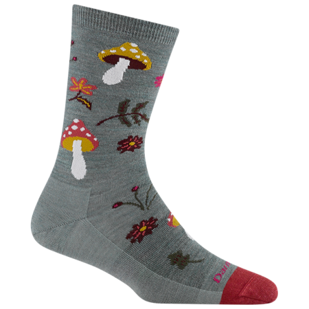 Darn Tough Shroom Bloom Crew Lightweight női zokni szürke seafoam