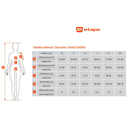 Etape Violet női kerékpáros mez