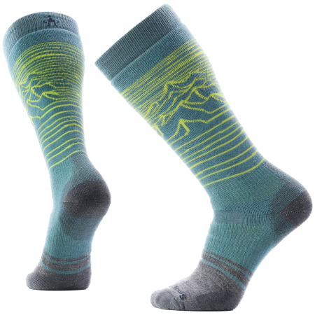 Smartwool Snowboard Full Cushion Iguchi OTC Socks sízokni zöld Dusty Teal