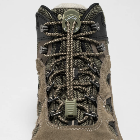 Lock Laces Boot cipőfűző khaki Camo Boot