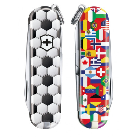 Zsebkés Victorinox Classic LE World Of Soccer fekete/fehér