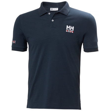 Helly Hansen Messina Graphic Fitted Polo férfi póló kék 599 NAVY