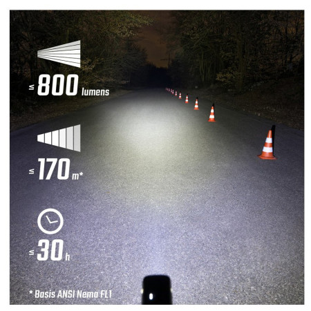 Sigma Buster 800 + Buster RL 150 kerékpár lámpa szett