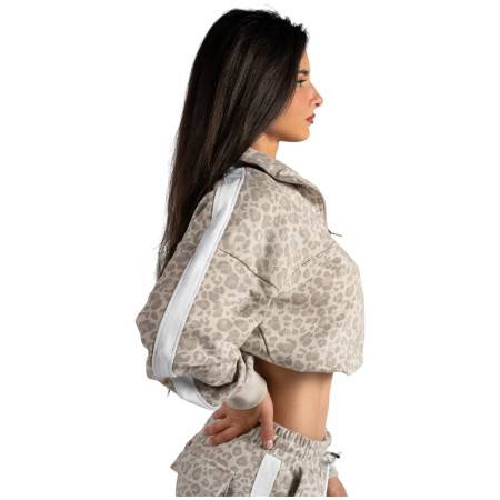 Nebbia Half-Zip Leopard Sweatshirt Primal női pulóver