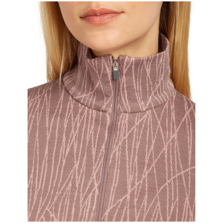 Icebreaker Women Merino 260 Tech Vertex LS Half Zip Delta Lines AOP női funkcionális felső