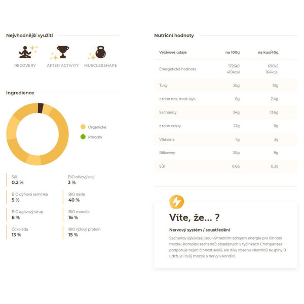 Chimpanzee BIO Protein Bar Chocolate energiaszelet