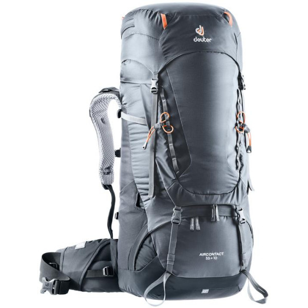 Hátizsák Deuter Aircontact 55 + 10 fekete