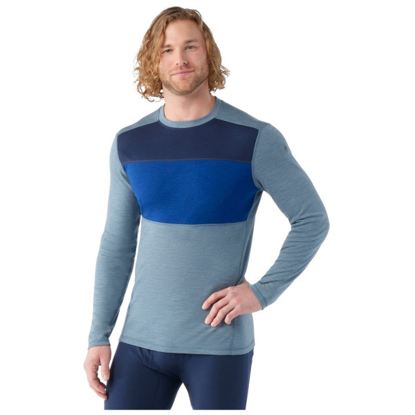 Smartwool M Classic Thermal Mrn Bl Colorbl Crew B férfi funkcionális póló