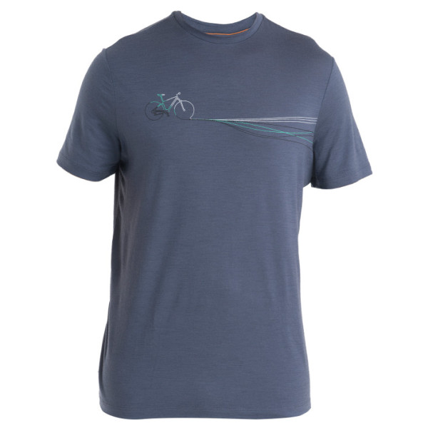 Icebreaker Men Merino 150 Tech Lite III SS Tee Cadence Paths férfi póló szürke Graphite