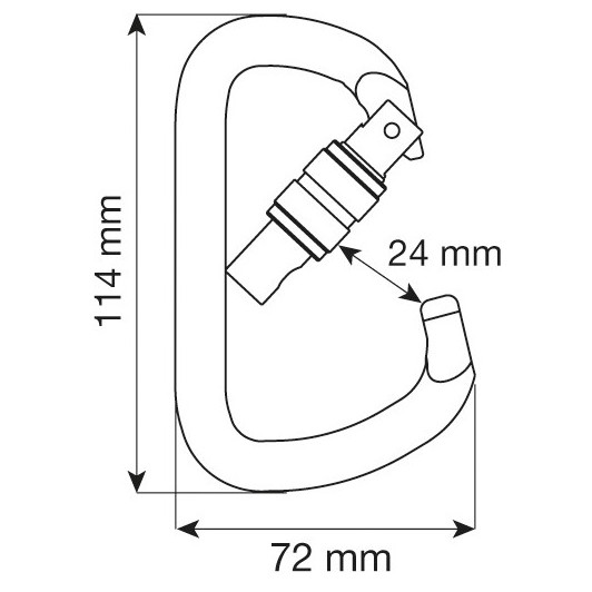 Karabiner Camp Steel D Pro Lock