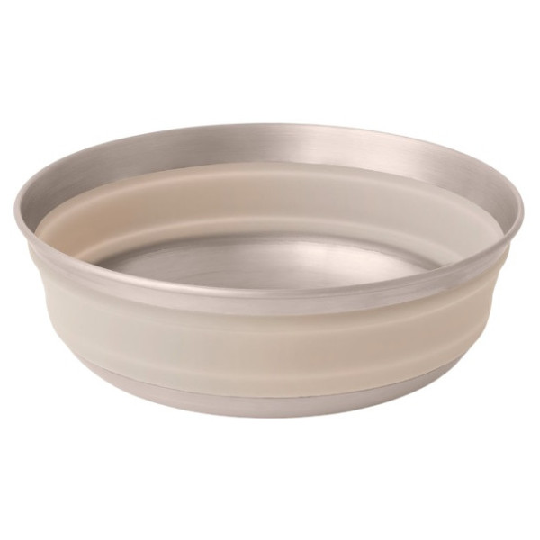 Sea to Summit Detour Stainless Steel Collapsible Bowl M összecsukható tál bézs Moonstruck Grey