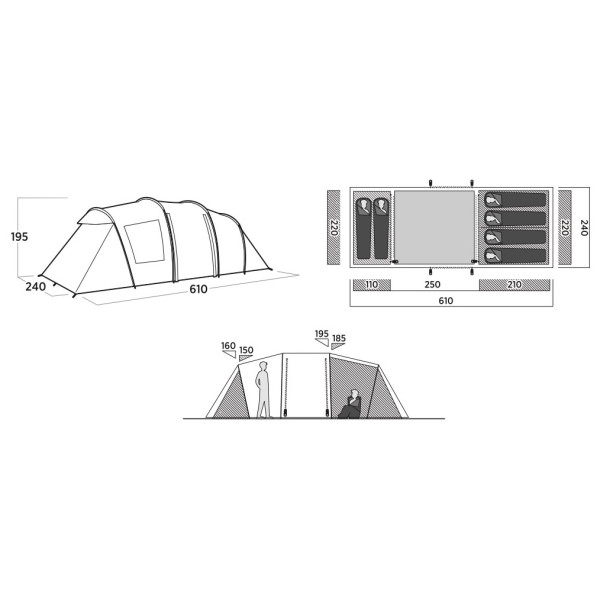 Easy Camp Leka Twin 6 családi sátor