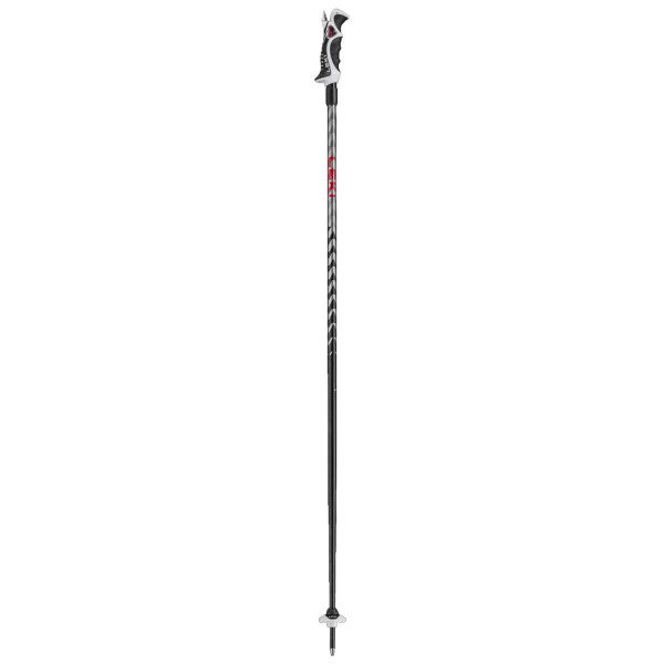 Leki Hot Shot S síbotok piros/szürke eloxal black-anodized grey-bright red