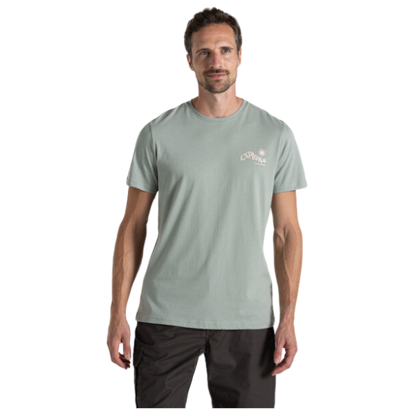 Craghoppers Lucent Short Sleeved T-Shirt férfi póló zöld Lichen Green