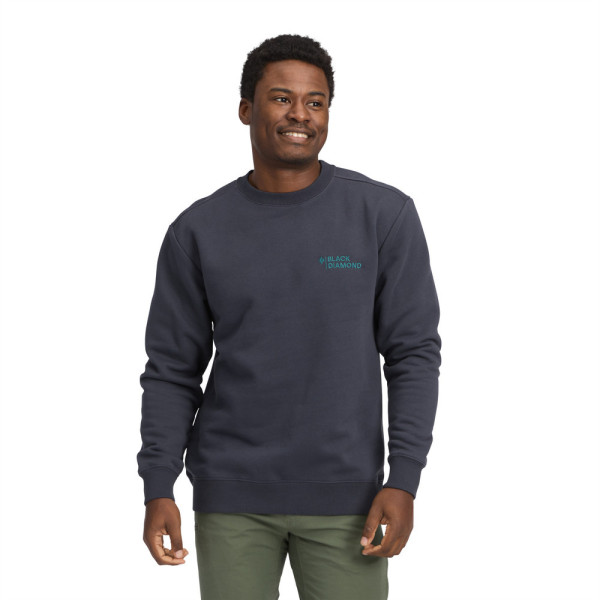 Black Diamond M Mini Stacked Crewneck férfi pulóver