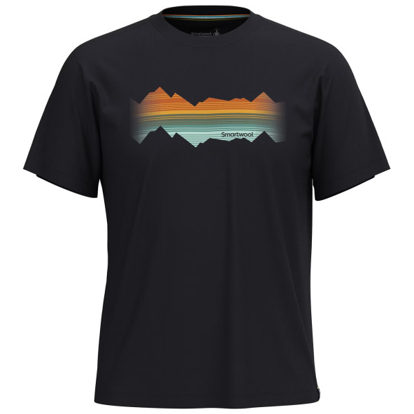 Smartwool Mountain Horizon Short Sleeve Graphic T póló fekete black