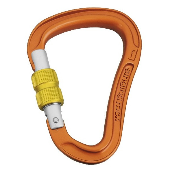 Karabiner Singing Rock Bora HMS Screw sárga/narancs