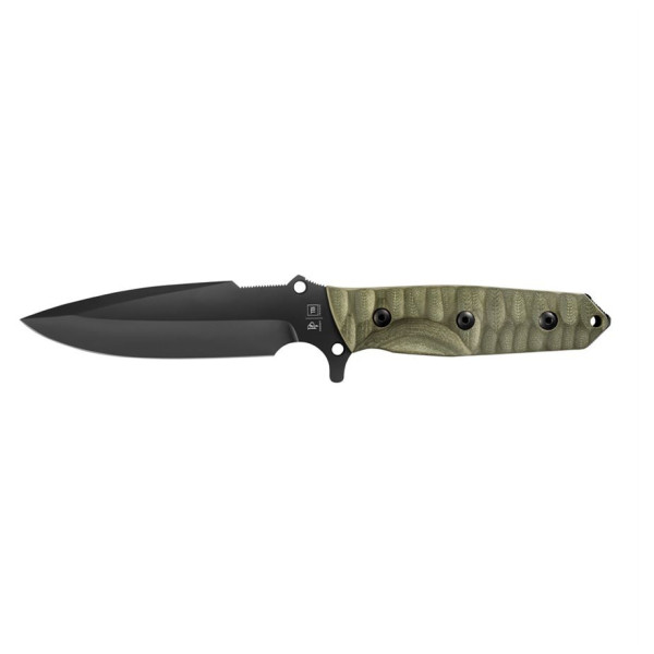 TB OUTDOOR Maraudeur Survival Knife G10 Smooth kés sötétzöld