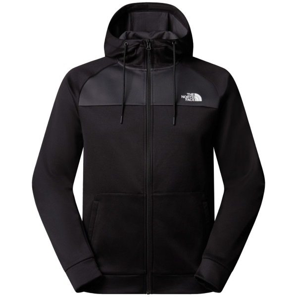 The North Face Reaxion Fleece F/Z Hoodie - Eu férfi funkcionális pulóver fekete Tnf Black/Asphalt Grey