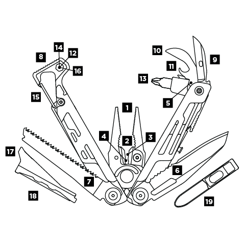 Multitool Leatherman Signal Black