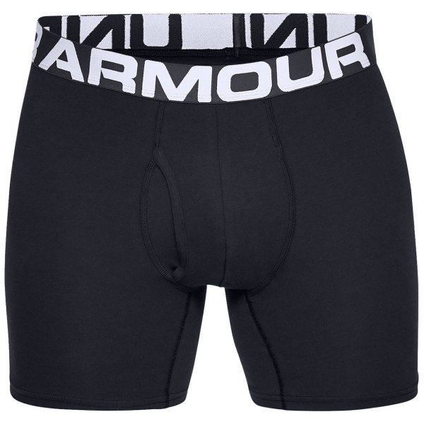 Férfi boxer Under Armour Charged Cotton 6in 3 Pack fekete