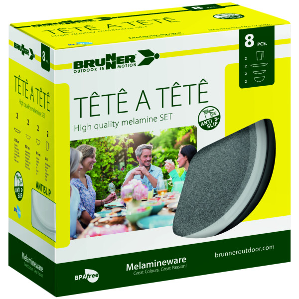 Brunner Set tête-à-tête Granyte 8 pcs edénykészlet