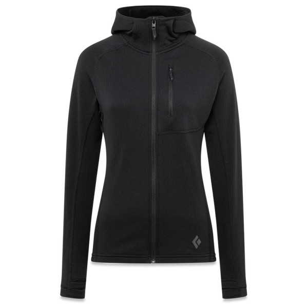 Black Diamond Coefficient Fleece Hoody női funkcionális pulóver fekete