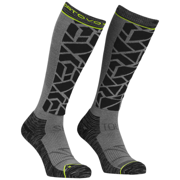 Ortovox Ski Tour Comp Long Socks M férfi térdzokni fekete Black Raven