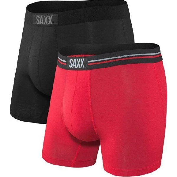 Boxer Saxx Vibe Boxer Brief 2Pk fekete/piros