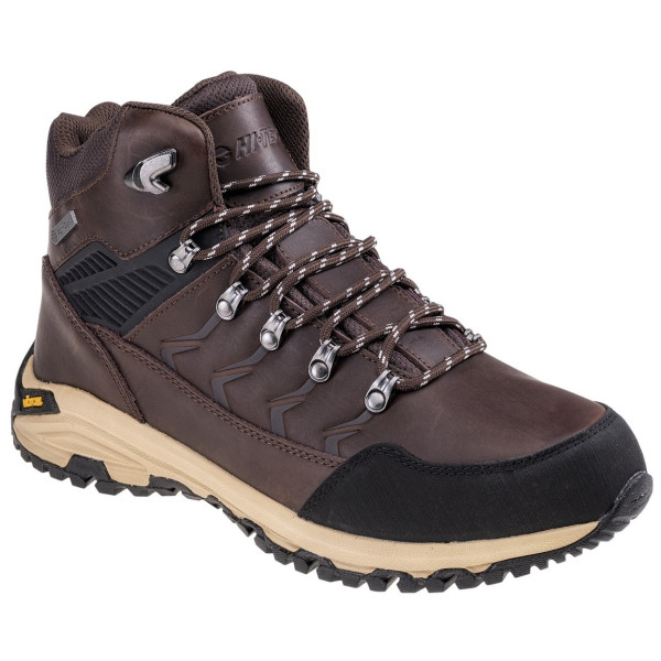 Hi-Tec Leknes Mid Ag V férfi túracipő fekete/barna brown/black