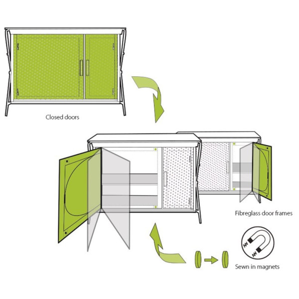 Outwell Sudbury Kitchen Table (2021) konyha