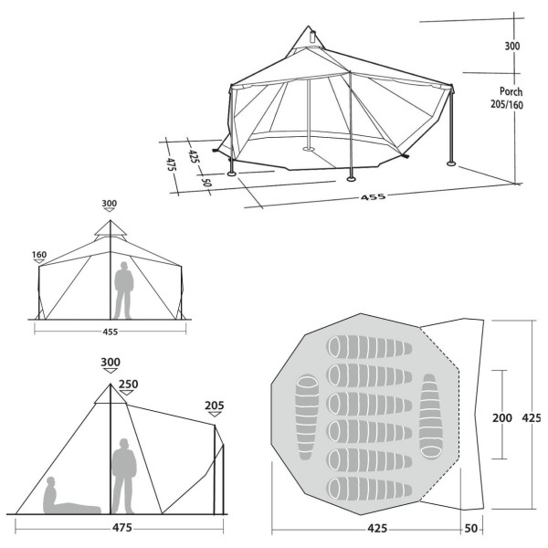 Robens Chinook Ursa (2022) családi sátor