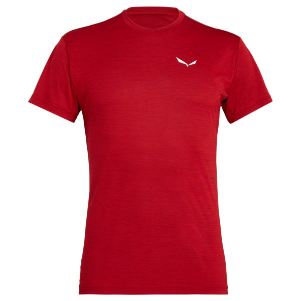 Férfi póló Salewa Puez Melange Dry M S/S Tee piros