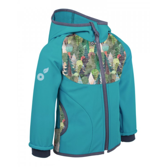 Unuo fleece - mintás gyerek softshell kabát