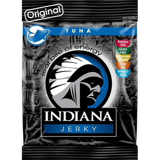 Szárított hús Indiana Jerky tonhal Original 15 g