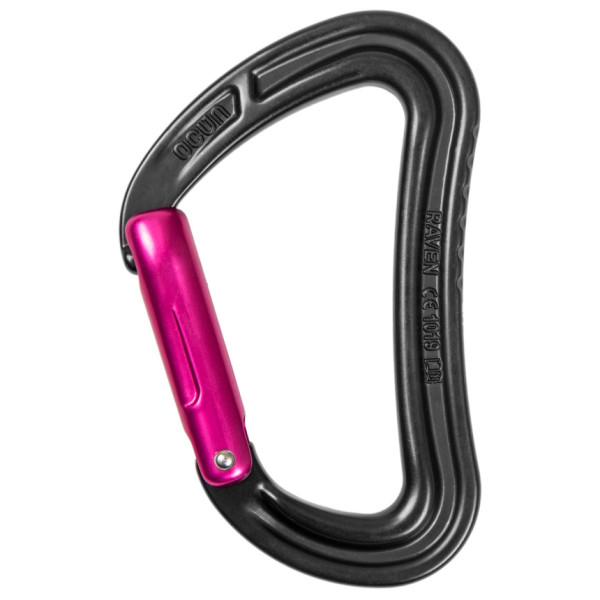 Ocún Raven Straight karabiner fekete/rózsaszín Anthr/Pink