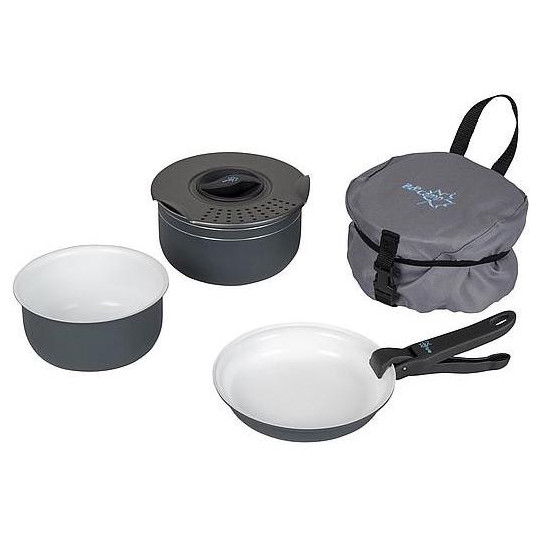 Edénykészlet Bo-camp Cookware set Trekking 5 szürke