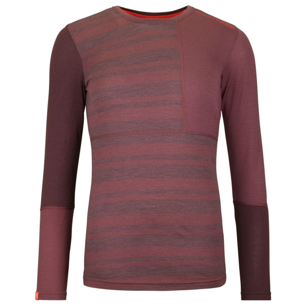 Ortovox 185 Rock'N'Wool Long Sleeve W női funkcionális felső rózsaszín mountain rose