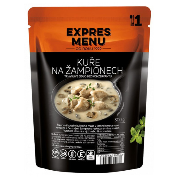 Expres menu Csirke gombán 300 g készétel