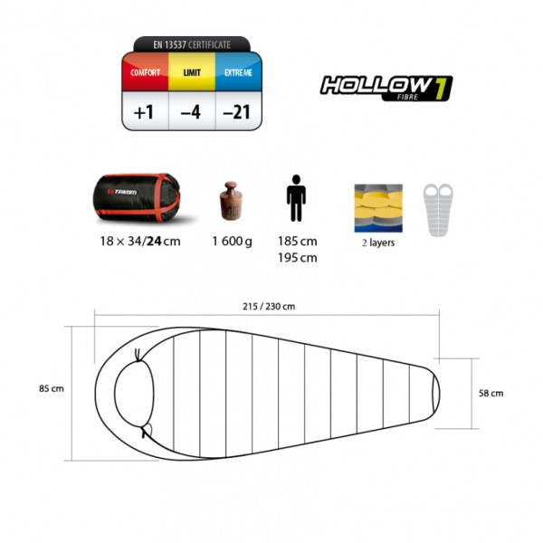 Hálózsák Trimm Walker 185 cm