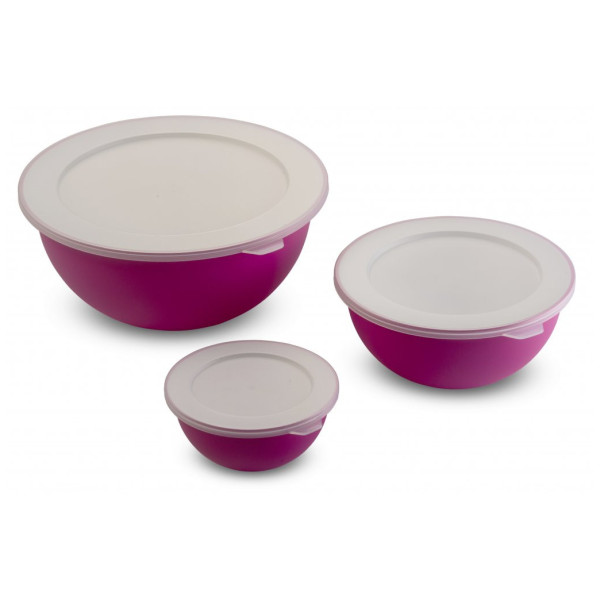 Tálkészlet Omada Sanaliving Bowls Set 3,5L + 1,7L + 0,5L lila