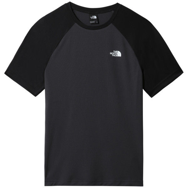 The North Face Tanken Raglan Tee - Eu férfi funkcionális póló fekete/szürke Asphalt Grey/Tnf Black