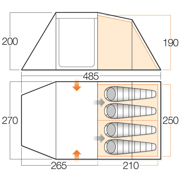 Vango Drummond 400 sátor