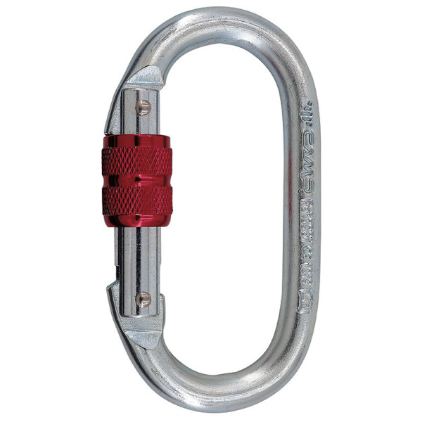 Karabiner Camp Steel Oval Standard Lock ezüst