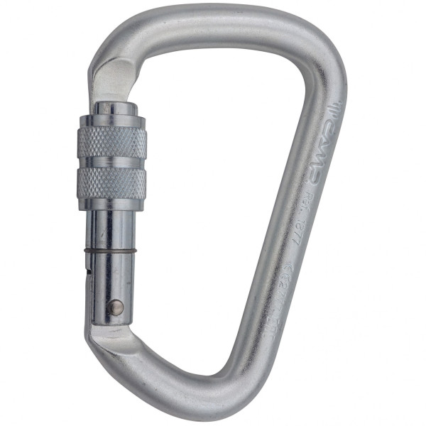 Karabiner Camp Steel D Pro Lock ezüst